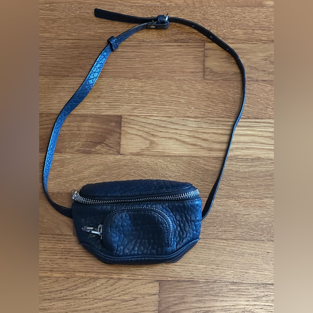 The Alexander Wang Dumbo Mini Belt Bag with Silver Hardware